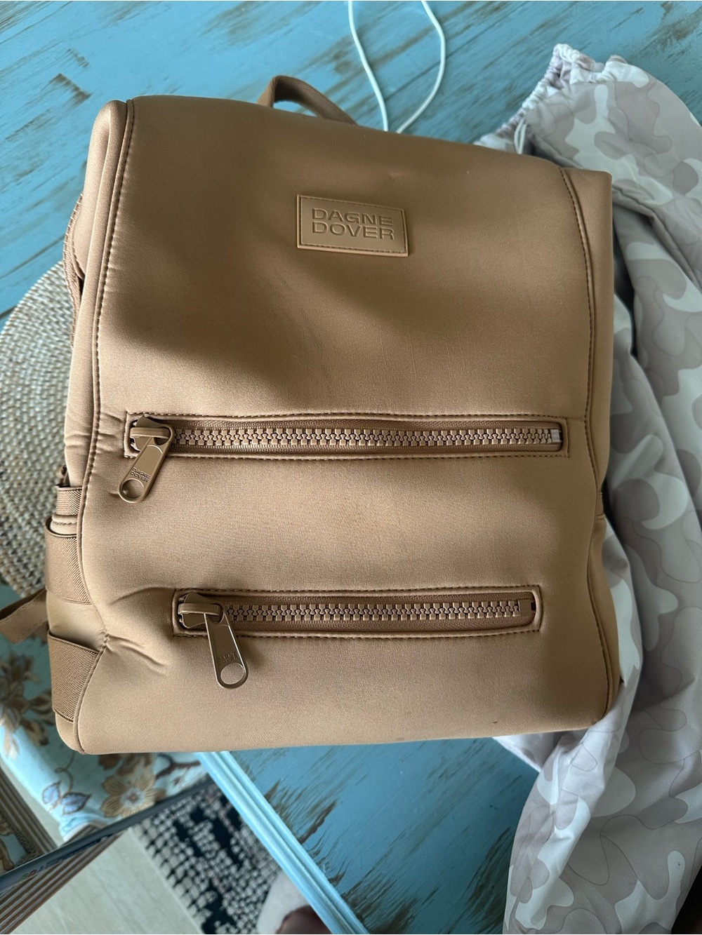 Dagne Dover Tan Backpack – Large Diaper Backpack